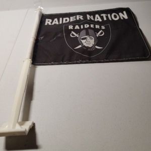 RAIDER NATION LEGENDARY LOGO 2 SIDED HIGH QUALITY CAR FLAG